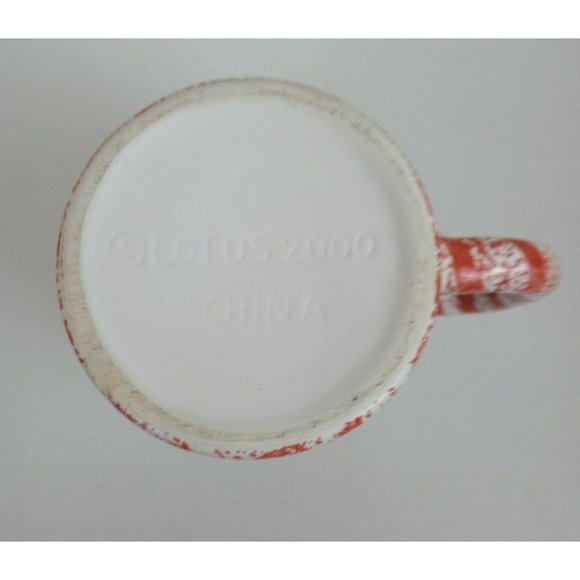 Vintage 2000 Lotus 3D Farm Animals Coffee Cup Mup Puppy Sheep - Picture 6 of 6